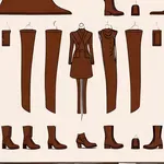 dark brown dress boots image